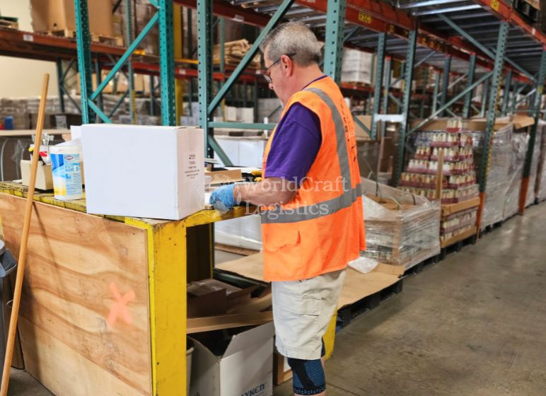 Pallet operations at Union City WCL warehouse